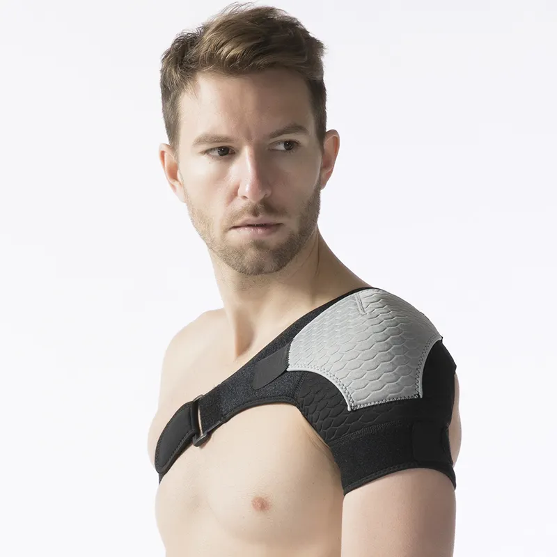 Adjustable sports breathable waterproof professional back posture shoulder support belt weight lifting shoulder support