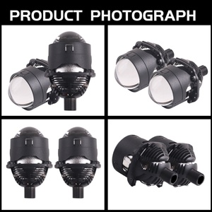Sanvi New Arrival 2.5 INCH 64W RHD/LHD 12V 10000LM 6000K S8PRO Biled Bi <b>LED</b> <b>Projector</b> Lens Headlight Retrofit Kits - Product Image 6
