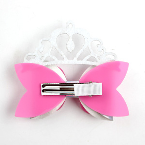 Accessoires pour <span class=keywords><strong>cheveux</strong></span> personnalisés à paillettes sur le thème des personnages <span class=keywords><strong>de</strong></span> Wicked, pinces à <span class=keywords><strong>cheveux</strong></span> <span class=keywords><strong>de</strong></span> princesse en gros, accessoires pour <span class=keywords><strong>cheveux</strong></span> nœuds roses et verts inspirés du film - Product Image 4