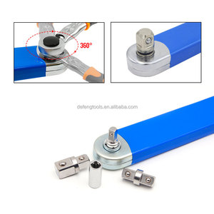 3/8" Tight Reach Extension <strong>Wrench</strong> Offset Chain Drive Ratchet <strong>Wrench</strong> with 1/4" 3/8" 1/2" Adapters Auto Repair in Tight Spaces - Product Image 3