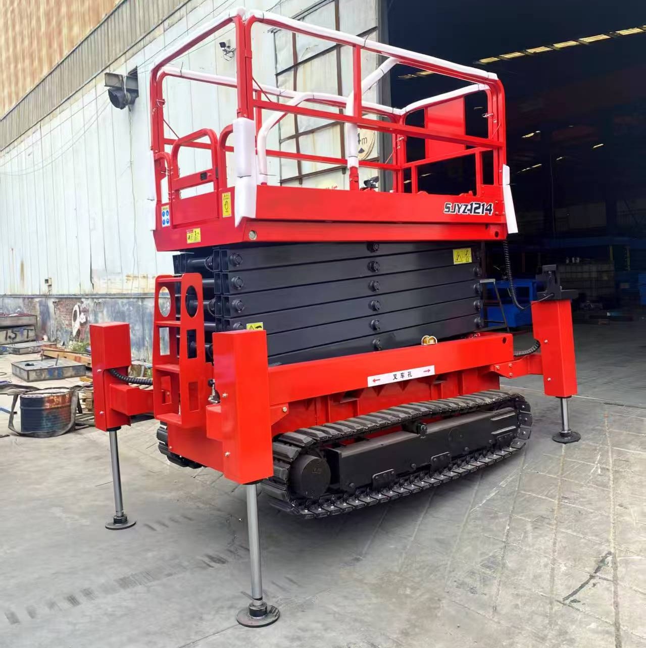Heavy-Duty Steel Gantry Crane Integrated Scissor Hydraulic Lifting Platform
