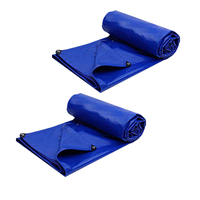 Bâche PVC Imperméable Extérieur Renforcé Polyvalent Bâches Poly Tissé Meubles de Terrasse Couverture en Plastique Bâche PVC Plaine