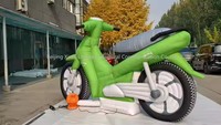 Modèle de moto tout-terrain gonflable en PVC de dessin animé géant personnalisé pour les enfants jouent à des événements et à la publicité