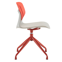 Chaise de salle à manger pliable au design moderne avec base en métal à 4 étoiles pour salon, extérieur et hôtel