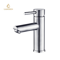 Robinet de lavabo monotrou en acier inoxydable noir mat avec cartouche céramique moderne UPC Watermark et mitigeur chaud/froid à poignée unique