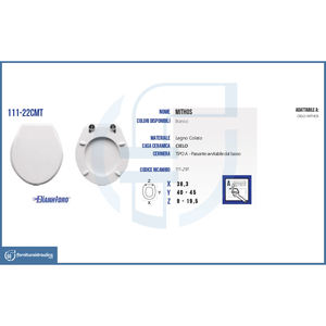 Cubierta de Asiento de Inodoro Mithos Cielo Vaso, Producto Premium Copriwater - Product Image 2