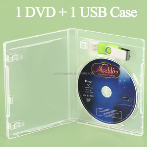 กล่องบรรจุภัณฑ์แฟลชไดรฟ์ USB SUNSHING ขนาด 14 มม. กล่องพลาสติกใส่ DVD พร้อมที่ใส่ USB กล่องป้องกันแฟลชไดรฟ์ กล่องใส่ USB - Product Image 2