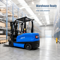 Chariot élévateur électrique industriel de 2 tonnes pour le chargement et le déchargement de marchandises, le transport de palettes, la gestion de la manutention des matériaux en entrepôt