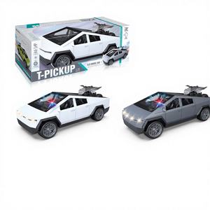 Télécommande de simulation Tesla Cyber Pickup DEFA 27 MHz 1:16 avec démonstration à six voies, un bouton, double pulvérisation <span class=keywords><strong>et</strong></span> éclairage des vitres - Product Image 1