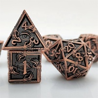 L'œil de vérité 8 couleurs actives TRPG Donjons et dragons Jeu de dés en métal avec logo personnalisé
