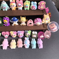 Figurines d'animaux mignons floqués en résine, mini-jouets en capsule, œufs surprise Kawaii, figurines de boîte mystère, prix pour distributeur automatique, cadeau pour enfant, cadeau de fête