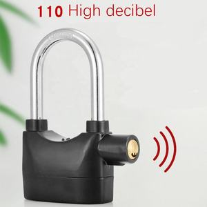 Gembok <span class=keywords><strong>Alarm</strong></span> Sepeda Motor Dorich Berkualitas Tinggi Anti Air 110db Baja Hitam 9mm dengan Kunci - Product Image 4
