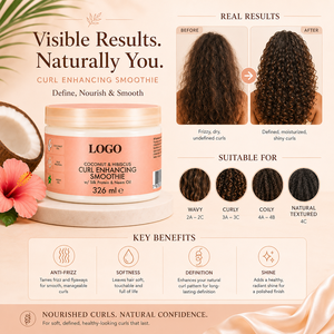 Crema Definidora de Rizos Naturales con Proteína de Seda y Aceite de Neem, Antiencrespamiento, para Cabello Rizado - Product Image 6