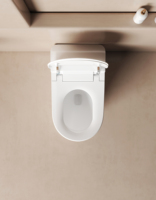 WC intelligent à chasse automatique moderne et simple, blanc, à poser au sol, avec télécommande, diffuseur d'arômes intégré, lavage féminin, siphon en S, siphon en P, siège chauffant