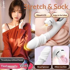 Vibrador Telescópico con Cuentas Giratorias para Adultos, Vibración Eléctrica, Impermeable, Calefacción, Vibración Multifrecuencia, Palo de Masaje Sexual - Product Image 2