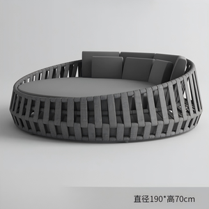 Tumbonas de exterior, muebles para piscina, diván de aluminio, muebles de patio, tumbona de cuerda, cama de metal, muebles de exterior, tumbona para tomar el sol - Product Image 5