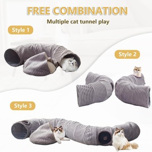 Ouvert Pliable Pet Shell Nid Confortable De Protection Chat <span class=keywords><strong>Tunnel</strong></span> pour Petits Animaux et Chiens Carton Emballage - Product Image 4