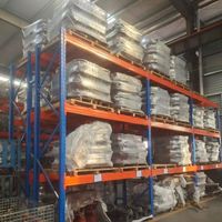 Système de rayonnage à palettes en acier robuste pour entrepôt européen |   Étagère de stockage industrielle modulaire réglable, haute capacité de charge 5000 kg, poudre