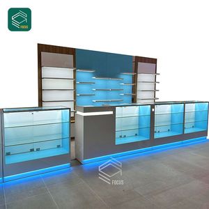 Tùy chỉnh hiển thị kệ kính hiển thị trường hợp xì gà truy cập Showcase Glass hiển thị cho khói cửa hàng - Product Image 2