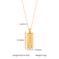 Meilleure Vente Collier Personnalisé avec Nom Hieroglyphique Égyptien Ancien, Bijou Anti-ternissement en Acier Inoxydable 316L, Collier Sur Mesure