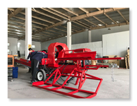 Procesador de Leña Avanzado con Capacidad de 440 mm, Máquina Cortadora de Troncos de 30 Toneladas, Motor de Gasolina de 25 HP, Suministro al por Mayor para Exportación