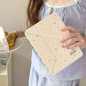 Étui en cuir transparent étoile Y plié pour iPad Air 4/5 2024 Pro 7/8/9/10 housse de protection plate pour modèles iPad - Product Image 2