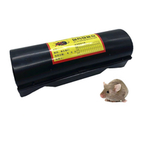 Station d'appât pour souris en plastique d'extérieur Distributeur de rat à double chambre Verrouillage de sécurité Piège à rongeurs