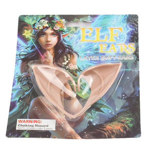 Anime fata e orecchie da vampiro per decorazioni festa di Halloween morbido lattice orecchie da elfo in pelle scura Cospaly - Product Image 4