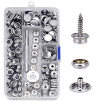 Boutons pression en laiton avec tige à vis Style un côté pour planche et un pour tissu pour voitures pare-soleil canapé coussin attache
