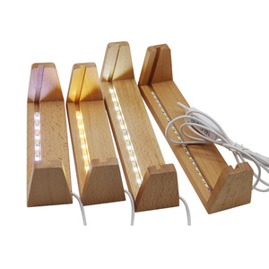 Gỗ Nhà Sản Xuất Bằng Gỗ LED Ánh Sáng Cơ Sở Vòng Hình Chữ Nhật Vuông Ánh Sáng Ban Đêm Cơ Sở Pulg Trong Bằng Gỗ Bầu Không Khí Chiếu Sáng Cơ Sở - Product Image 6