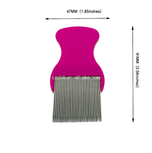 Chất lượng cao giá thấp thoải mái Grip không có biến dạng Fine-tooth lược cho Chí cho gàu loại bỏ Terminator Chí Lược - Product Image 2