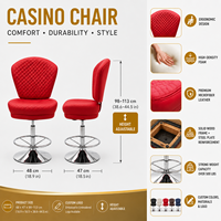 SUCCESSOR Chaises pivotantes pour casino, base robuste, prix abordable, pour table de poker, machine à sous américaine, vente en gros