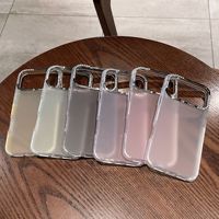 Ronde Fruit Jelly Semi-transparante Matte Case voor iPhone 16 Pro Max, voor Apple 17 Stootbestendige Beschermhoes