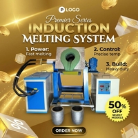 Machine de chauffage par induction haute fréquence pour coulée continue, boîte de vitesses PLC, alimentation automatique des métaux, faible bruit, température stable