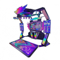 Baby Bear 2025 Grande machine à musique d'arcade à double lecteur Divertissement de bataille de danse à pièces avec 1 an de garantie