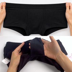 Mutandine Boxer da <span class=keywords><strong>Donna</strong></span> in <span class=keywords><strong>Cotone</strong></span> Traspirante con Tasca Nascosta per Assorbenti, Personalizzabili OEM, per Uso Mestruale - Product Image 4