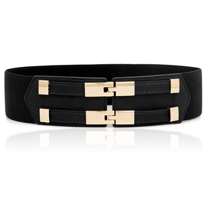 Cinture Elastiche in Lega da 6,0 cm con Stampa a Trasferimento Termico <span class=keywords><strong>Marrone</strong></span> Scuro/Chiaro per Gonne da Donna, Doppie, Vuote, alla Moda, Dolci, All'ingrosso - Product Image 4