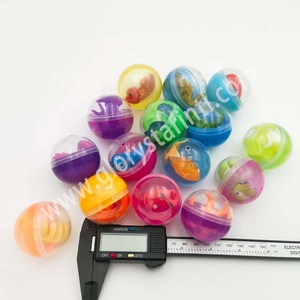 Bán Buôn 38Mm Unisex Viên Nang Bóng Nửa Trong Suốt Nửa Màu Sắc Nhựa Khuyến Mại Máy Bán Hàng Tự Động Đồ Chơi Tùy Chỉnh Màu Sắc Vinh Quang - Product Image 6