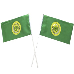 Customised Tour Guide Screen Hand Held Flag Sublimation Printed Promotion Advertising Promotion Flag <b>Banner</b> Small Paper Flags - Product Image 1