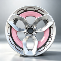 Velg Tempa Monoblock 3 Palang Petal 6061 T6 5x112 5x130 Dekor Disk Dalam Mesin Perak Cocok untuk Audi RS Mercedes AMG BMW M