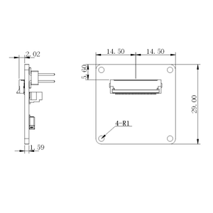 Module caméra ADP-MV1 carte adaptateur compatible avec l'<span class=keywords><strong>interface</strong></span> CSI-2 <span class=keywords><strong>Raspberry</strong></span> <span class=keywords><strong>PI</strong></span> NVIDIA - Product Image 5