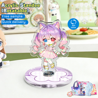 Drehbarer Acryl-Ständer, Individueller Anime- und Gaming-Display-Ständer, Geringe Mindestbestellmenge, Premium-Druck, Transparenter Acryl-Display-Ständer für den Schreibtisch