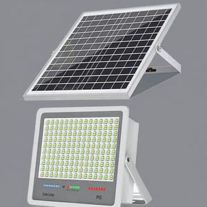 Đèn pha <span class=keywords><strong>LED</strong></span> năng lượng mặt trời ngoài trời chống nước IP66, chất liệu ABS, đạt chứng nhận ROHS, tích hợp cảm biến chuyển động, chiếu sáng chuyên nghiệp cho sân vườn - Product Image 1