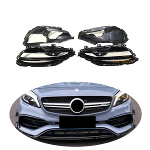 Pièces de pare-chocs avant style A45, cache antibrouillard, grille de phare antibrouillard pour Mercedes Benz <span class=keywords><strong>Classe</strong></span> <span class=keywords><strong>A</strong></span> W176 <span class=keywords><strong>AMG</strong></span> 2013 2014 2015 <span class=keywords><strong>2016</strong></span> 2017 2018+ - Product Image 1