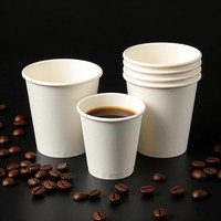 Gobelets à café jetables personnalisés de 16 oz avec couvercles, emballés individuellement, en papier, logo imprimé, gobelets à paroi simple