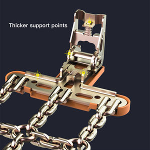 Chaînes antidérapantes de sécurité pour pneus, chaînes universelles d'urgence pour tracteurs, chaînes à neige pour voitures, marque <span class=keywords><strong>LEXIN</strong></span>, facteur de sécurité 4:1, DIN22252 - Product Image 5