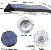 Solar Fence Lights Outdoor 3 modi op zonne-energie voor terrasdecoratie/leuning/trap en muur - Unieke housewarming-cadeaus