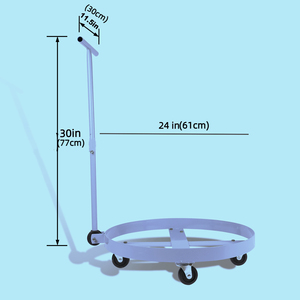 Venta caliente del mercado de América productos <span class=keywords><strong>Dolly</strong></span> tambor 61cm de diámetro Cubo y maceta <span class=keywords><strong>Dolly</strong></span> herramienta Carro - Product Image 1