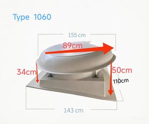 Ventilateur de toit centrifuge anti-explosion à grande capacité incliné en FRP - Product Image 5