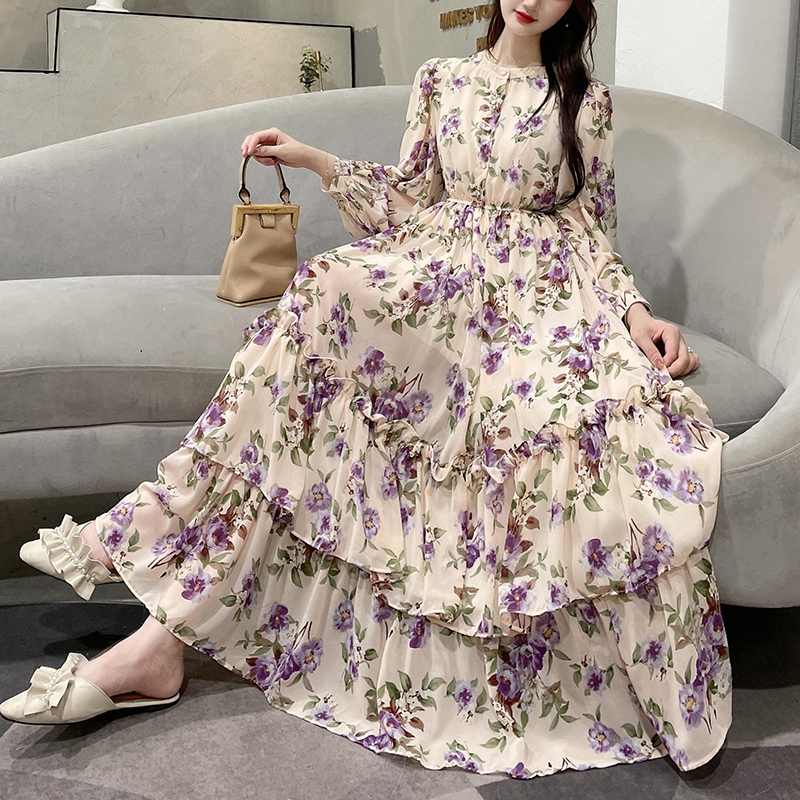 sachin and babi light blue dress What I wore this week: a floral dress in winter | Dresses